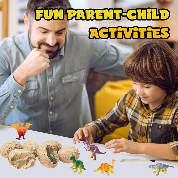 Dinosaurier Ausgrabungsset für Kinder, 12 Stk. Dino Ei Zum Ausgraben Figuren Dinosaurier Eier Ausgra
