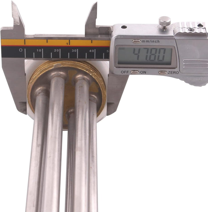 DERNORD 1-1/2 Zoll Heizelement U-förmiger elektrischer Kochendwassererhitzer BSP Gewindekupferflansc