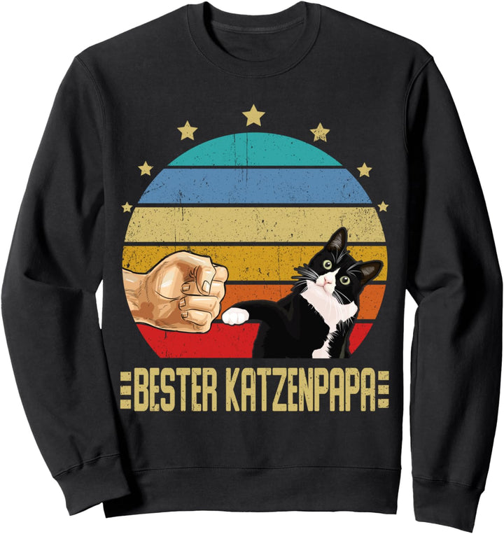 katzenpapa Best Cat Dad Ever bester katzenvater Katze Katzen Sweatshirt