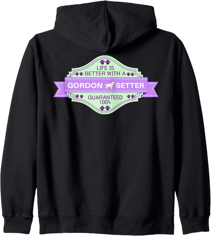 Gordon Setter-Hund | Life is better with Gordon Setter Kapuzenjacke