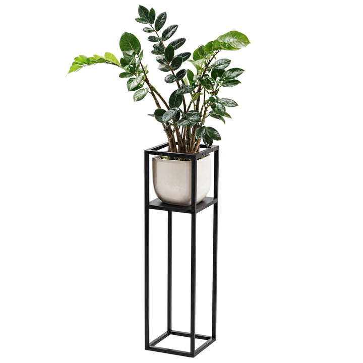 Blumenständer - Pflanzenständer aus Metall - 21x21x70cm - für Wohnzimmer, Küche, Büro - Loft, Indust