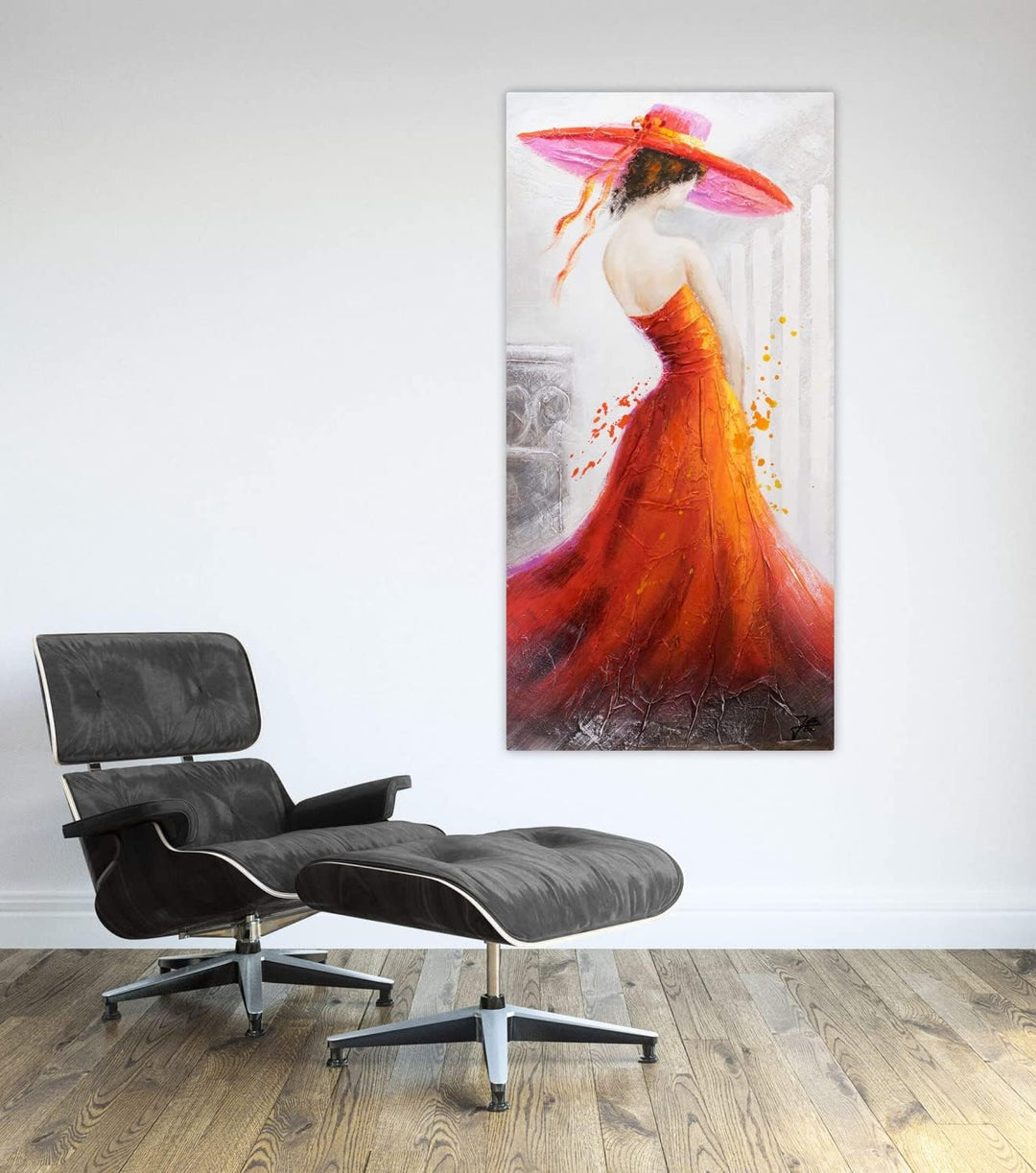 KunstLoft Leinwandbild | 100% HANDGEMALT | 60x120cm | Gemälde &