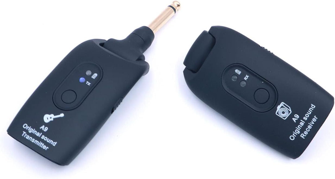 Alnicov A9 Guitar Wireless System 2.4GHz Wireless Guitar Transmitter und Receiver für E-Gitarre Bass