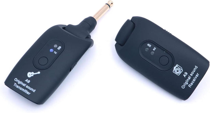 Alnicov A9 Guitar Wireless System 2.4GHz Wireless Guitar Transmitter und Receiver für E-Gitarre Bass