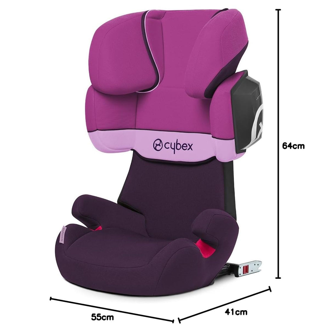 Cybex Silver Solution X2-fix, Autositz Gruppe 2/3 (15-36 kg), Mit Isofix, Purple Rain, Purple Rain