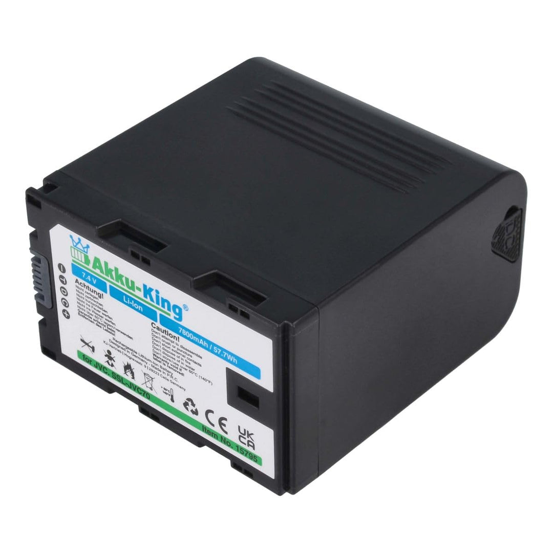 Akku-King Akku kompatibel mit JVC SSL-JVC50 - Li-Ion 7800mAh - für GY-HM200, GY-HM600, GY-HM650 - mi