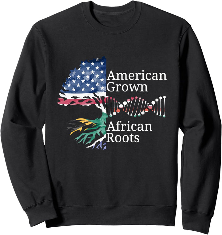 Mit afrikanischen Wurzeln gewachsener Amerikaner Sweatshirt