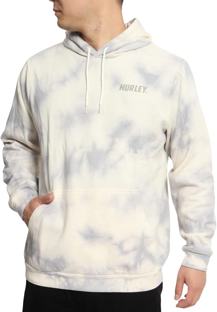Hurley Herren M Fastlane Tie Dye Summer Pullov Sweatshirt S Kokosnuss Milk, S Kokosnuss Milk