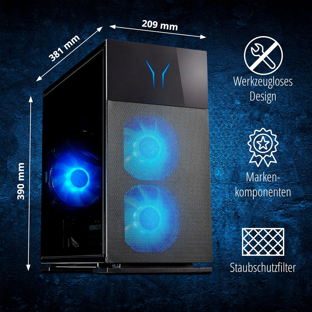 ERAZER Engineer X30 Gaming Desktop PC (Intel Core Ultra 7 265F, 32GB DDR5 RAM, NVIDIA GeForce RTX 40