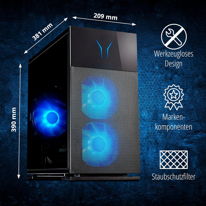 ERAZER Engineer X30 Gaming Desktop PC (Intel Core Ultra 7 265F, 32GB DDR5 RAM, NVIDIA GeForce RTX 40