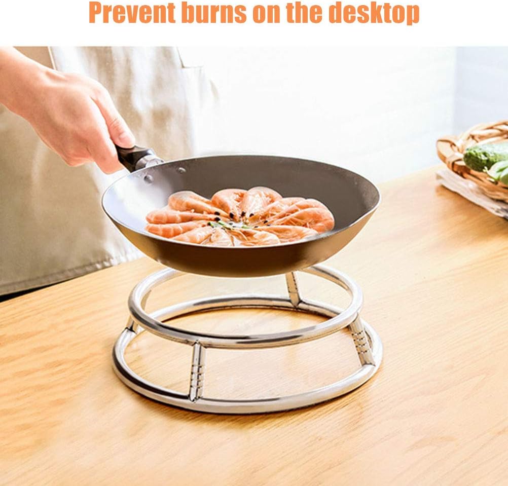 Gas-Wok-Ring, doppelseitige Kochtopfhalterung, stabilisiert Woks mit rundem Boden, langlebiger, verc
