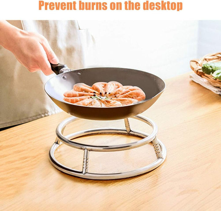 Gas-Wok-Ring, doppelseitige Kochtopfhalterung, stabilisiert Woks mit rundem Boden, langlebiger, verc