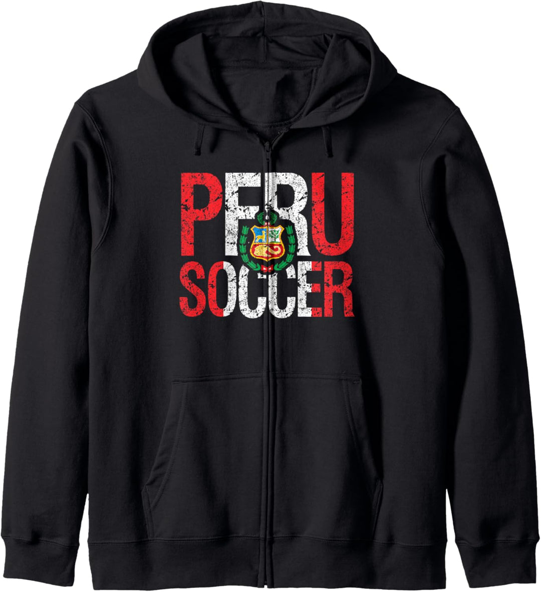 Peru Fussball Fan - Peruanischer Fussball Bekleidung Kapuzenjacke