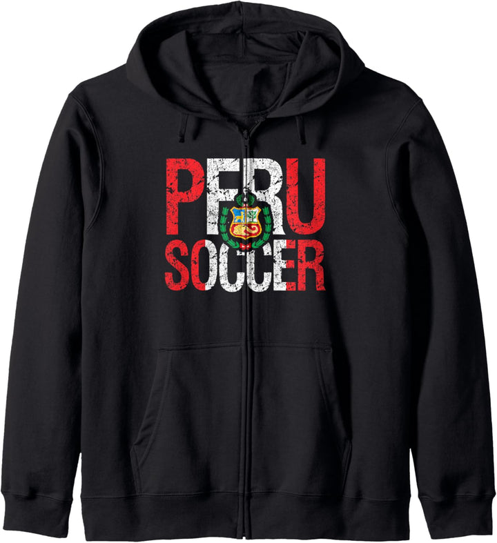 Peru Fussball Fan - Peruanischer Fussball Bekleidung Kapuzenjacke