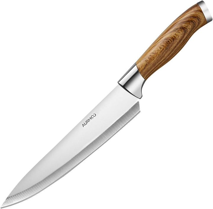 Messerset, Scharfes Küchenmesser Set 6-teilig, Messer Kochmesser Set aus Edelstahl, Messer Set Profi