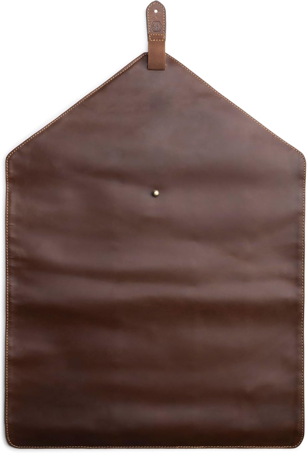 Angus Stoke Messertasche XXL für Kochmesser aus Büffelleder | 14-Fächer Leder-Messerrolltasche gross