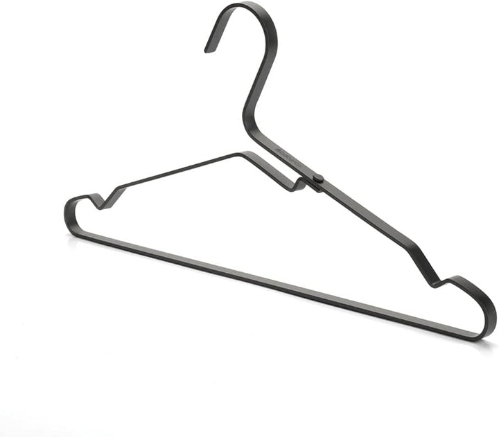 Brabantia Aluminium Kleiderbügel, 4er Set, Schwarz, One Size Schwarz Einheitsgrösse Aluminium Kleide