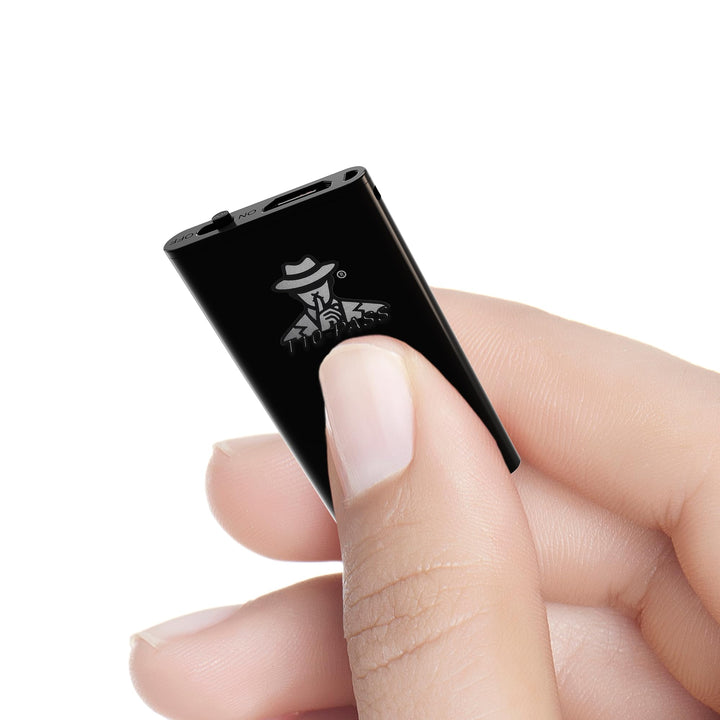 T10-PASS Mikro-Spionagegerät – Der kleinste ultra-kompakte Sprachrekorder (4 x 2 cm, 5 mm dick) – di