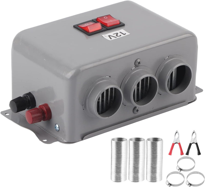 12V Autoheizung Autoheizlüfter 3-Loch 600W-800W Winter Schnelles Heizen Wärmer Frostentfernung Geräu