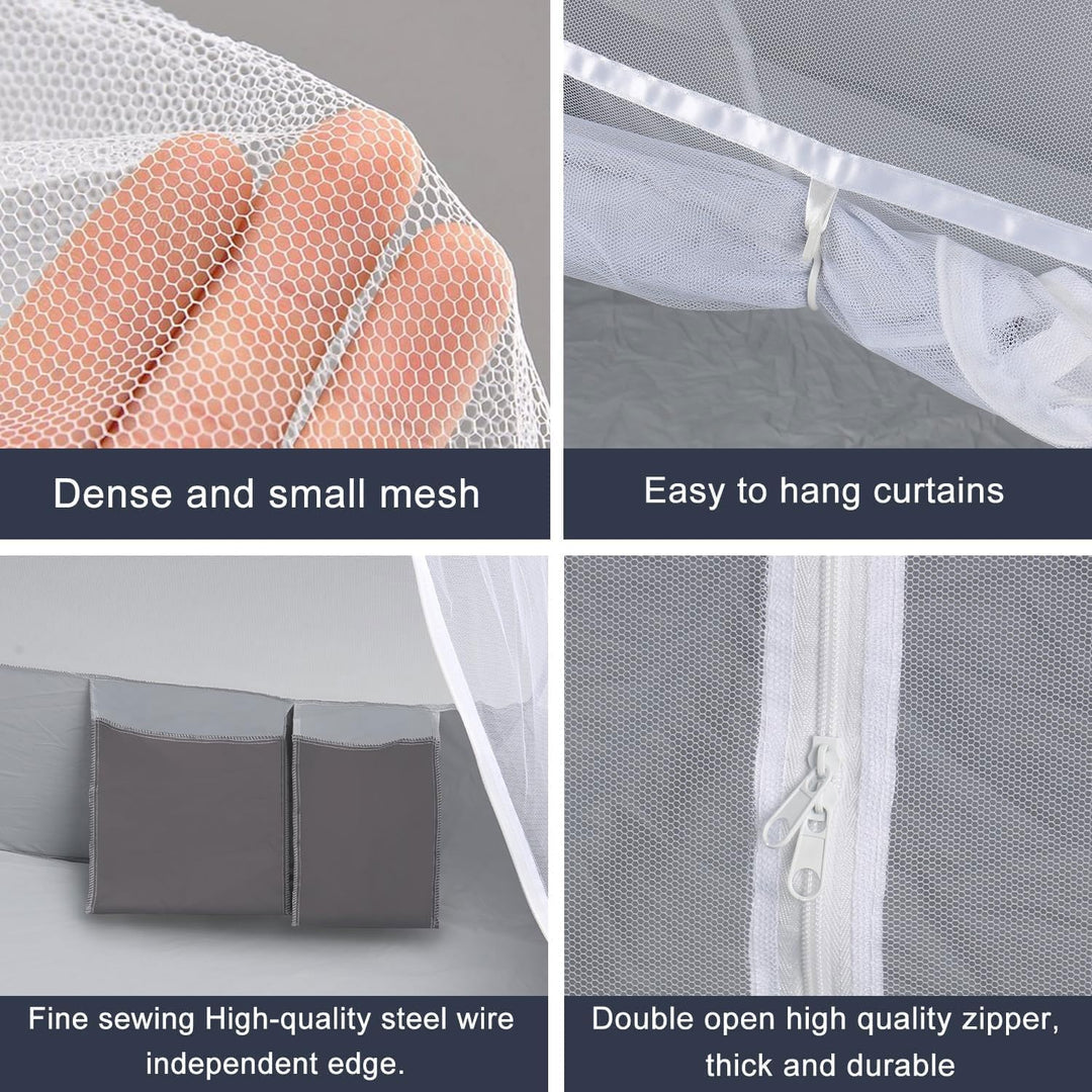 Moskitonetz Bett,180X200cm Moskitonetz Bett Pop Up,Zusammenklappbares Mosquito Net Bed,Faltbares Ant
