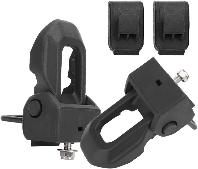 KIMISS für Wrangler JK JL 2007-2018 Original Schwarz Schwarz Edelstahl Latch Locking Hood Catch Kit