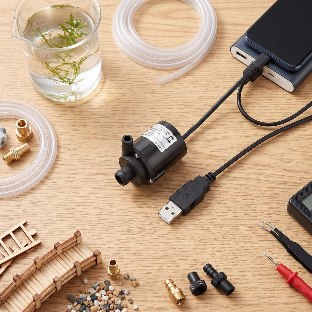 USB Mini Wasserpumpe, Micro Brushless Tauchpumpe Aquariumpumpe Förderpumpe Brunnenpumpe Ultra-leise