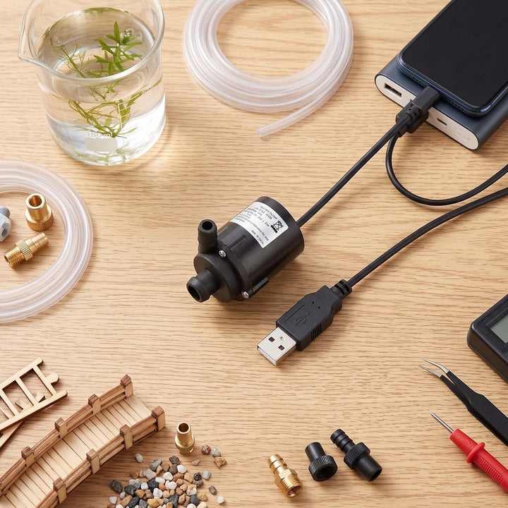 USB Mini Wasserpumpe, Micro Brushless Tauchpumpe Aquariumpumpe Förderpumpe Brunnenpumpe Ultra-leise