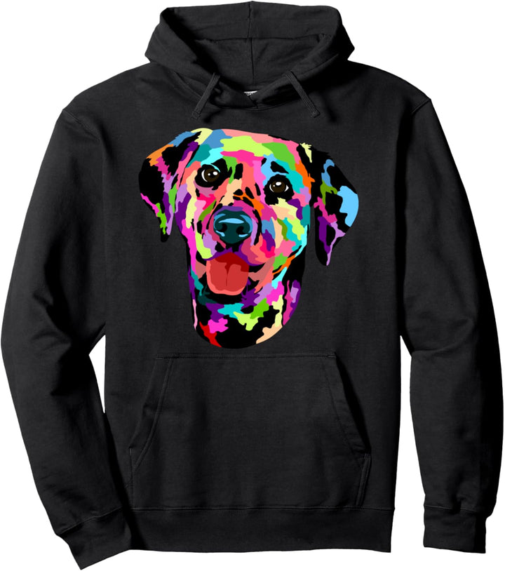 Dalmatiner, bunt bemalt, künstlerischer Dalie Pullover Hoodie