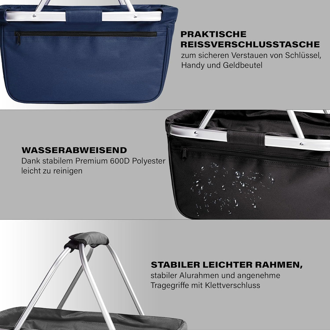 Personalisierter EINKAUFSKORB für OMA, faltbar und robust – Geschenkidee für Geburtstag, Weihnachten