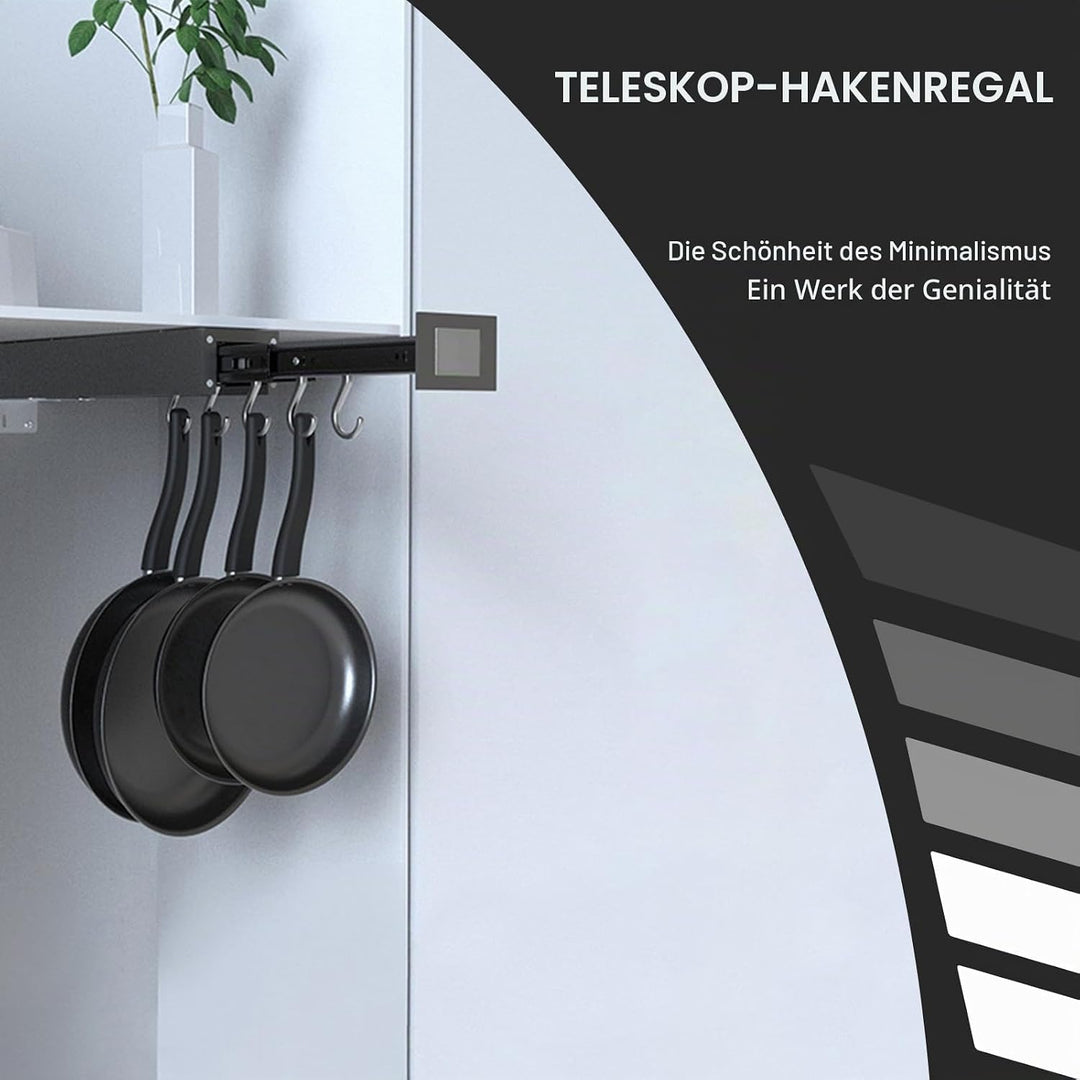 Generisch Ausziehbare Topfgestelle,Hängend Pfannenhalter,Pull Out Pot Racks,Aufhängen unter dem Schr