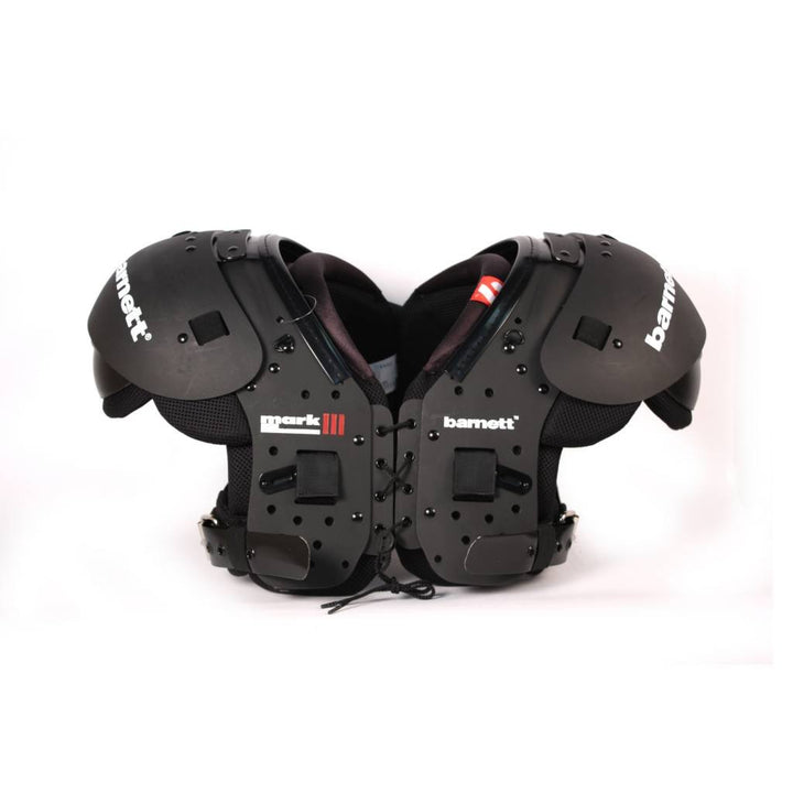 BARNETT Shoulderpad Mark III American Football Schulterschutz Profi, Farbe schwarz, M