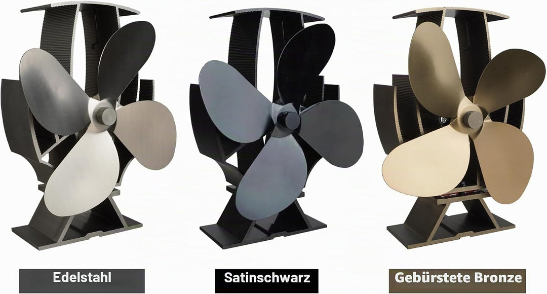 Forest Master - SuperFast Air Halbbeheizter Ofenventilator mit Dufthalter - Für Holzbrenner und Holz