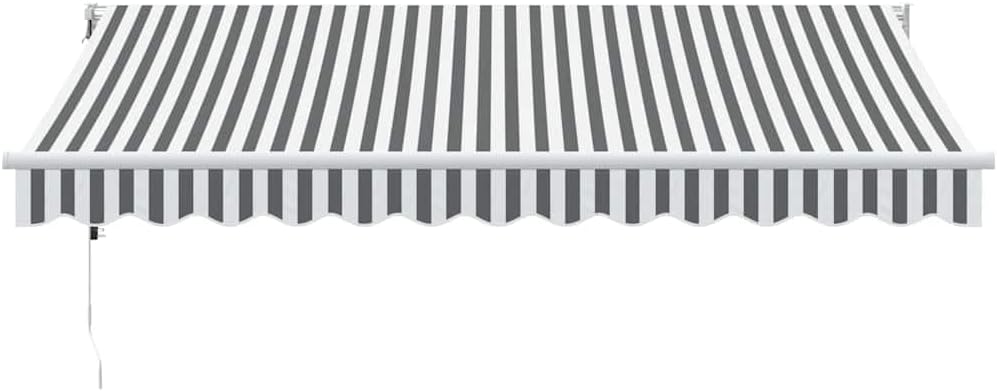 vidaXL Markise Einziehbar, Gelenkarmmarkise Wandmontage, Sonnenmarkise für Garten Terrasse, Balkonma