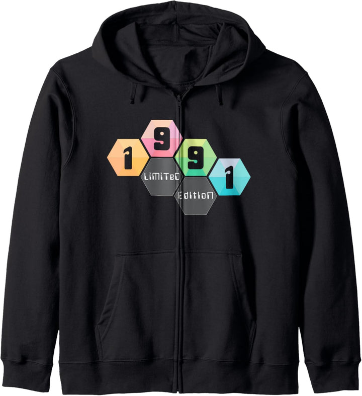 33. Geburtstag Mann Frau 33 Jahre 1991 Deko Lustig Geschenk Kapuzenjacke