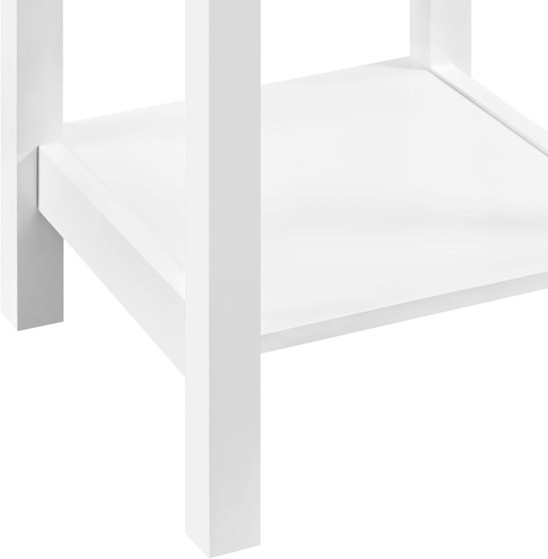 Yaheetech 2er Set Nachttisch weiss, Nachtschrank mit Schublade & 2 Abalgen, Moderne Nachtkommode für