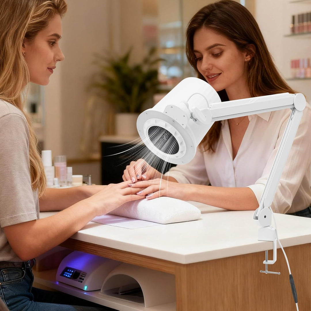 Nagelstaubsauger, 110V~250V Nagelstaubabsaugung 55W Nagelstaubsammelmaschine mit 3 Lichtfarben und 1
