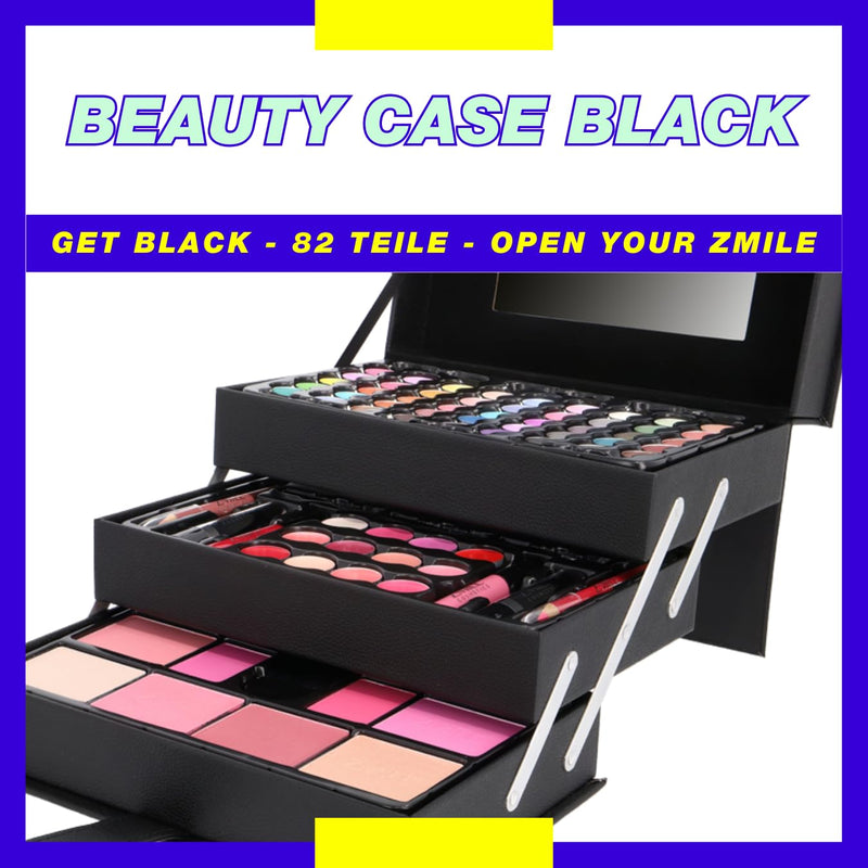 ZMILE COSMETICS Beauty Case Black Kosmetikkoffer vegane Kosmetik mit Schminke - Make Up Set für unte