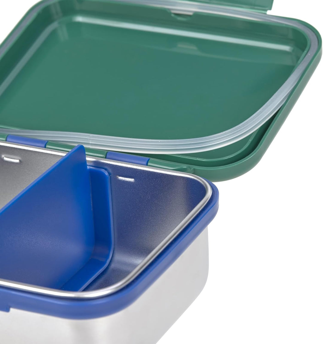 LÄSSIG Kinder Brotdose Edelstahl Lunchbox Frühstücksbox Nachhaltig Kindergarten Schule/Lunchbox Stai
