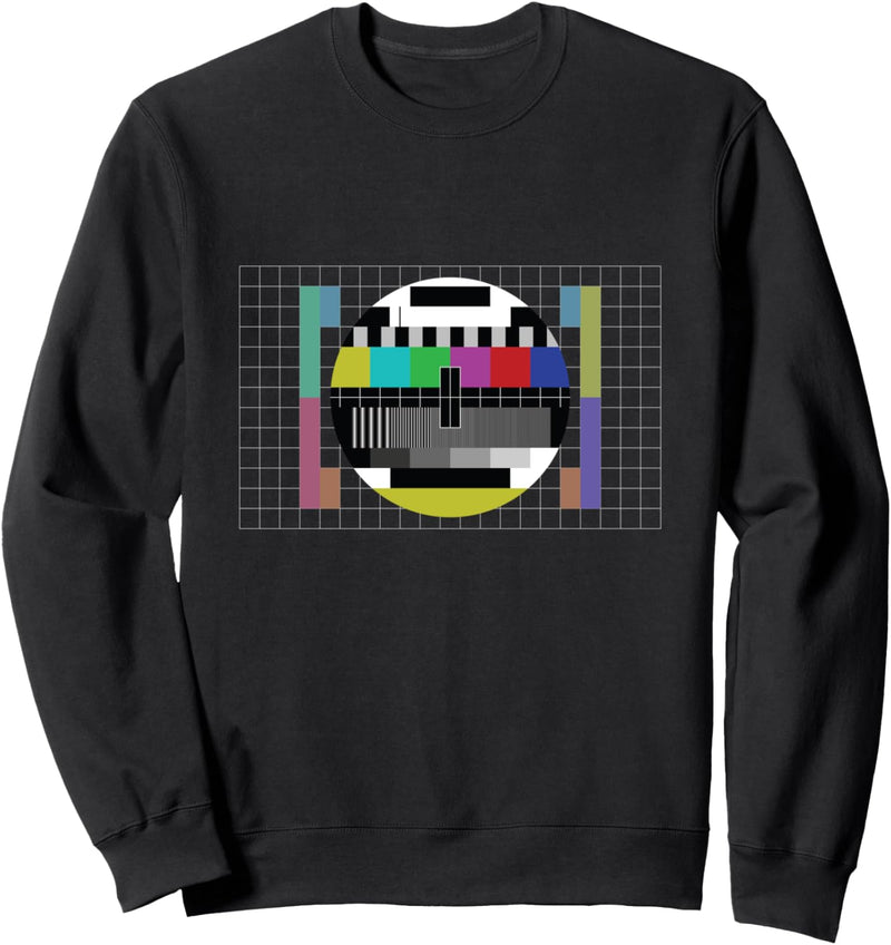 Testbild Fernseher 80er Jahre 90er Party Outfit Retro Kostüm Sweatshirt