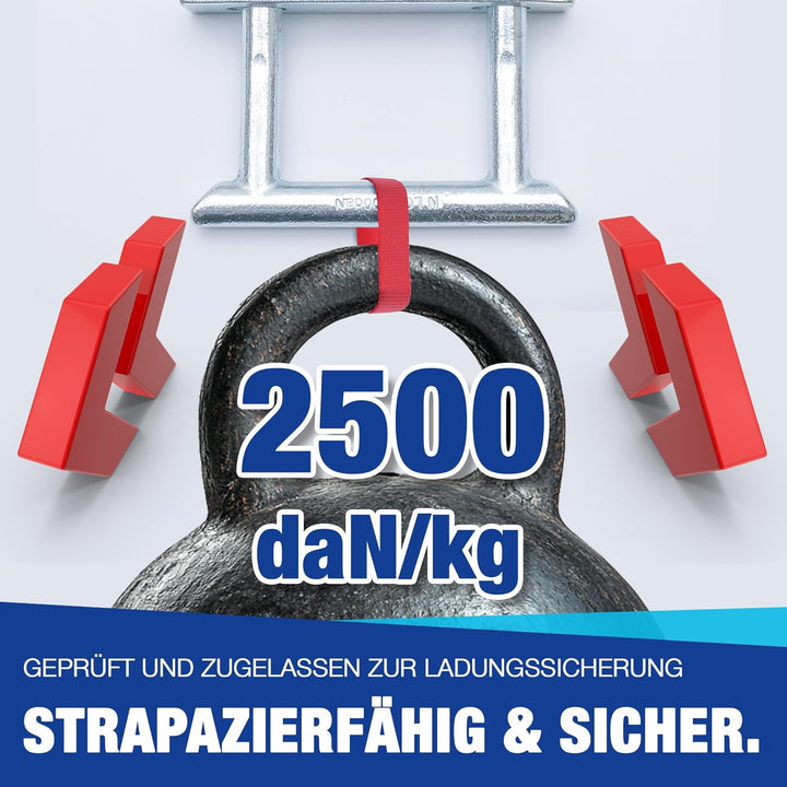 Zurrbügel | 2500 daN | Zurrösen Ladungssicherung U-Bügel | geeignet für PKW-Anhänger, Transporter, S