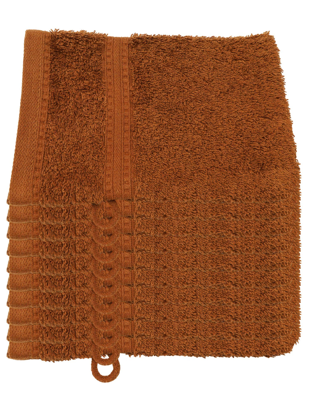Julie Julsen Bio Waschhandschuh-Set 10 STK. 15x21 Schokobraun 100% Baumwolle Frotte 550g/m² Schokobr
