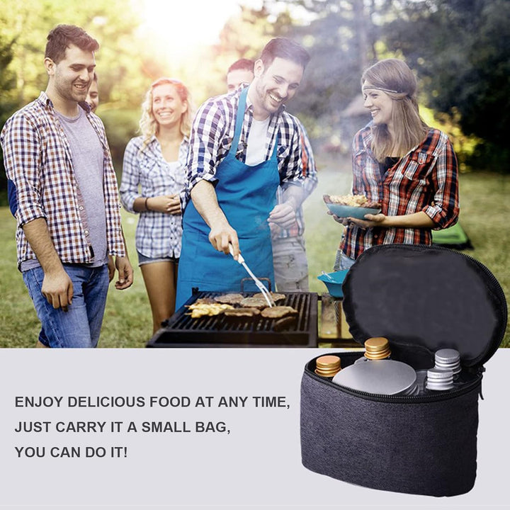 RoseFlower Outdoor Gewürzgläser Set, Set of 8 Stück Tragbar Plastik Gewürzbehälter Camping BBQ Gewür
