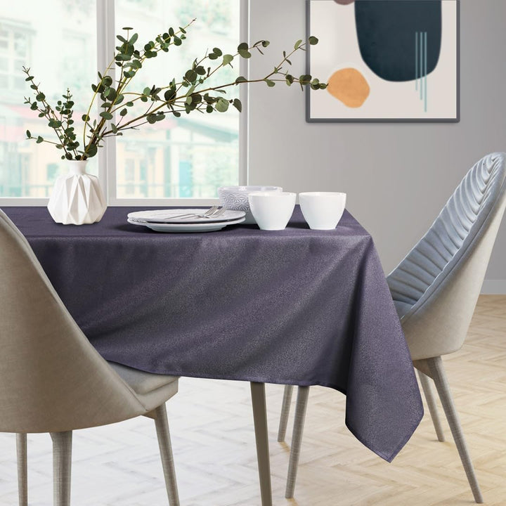 AmeliaHome Tischdecke 130x130 cm Tischtuch Tafeldecke Fleckschutz Lotuseffekt Abwaschbar Wasserabwei