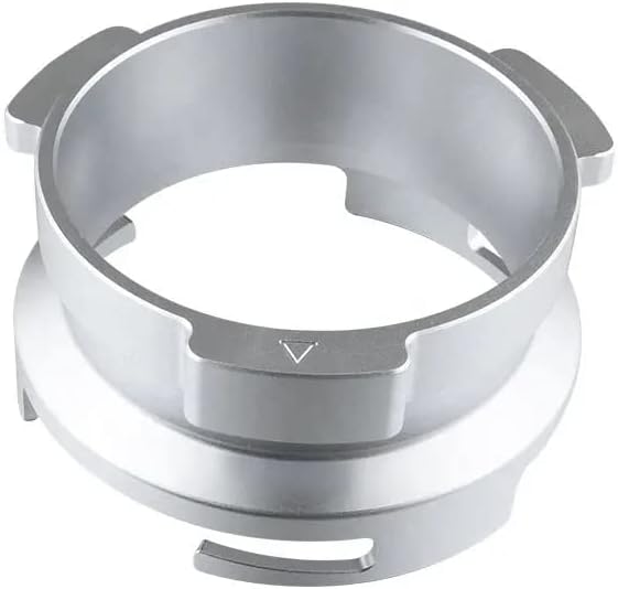 CAPFEI Kaffee Dosierring 58mm für CASABREWS Ultra/Beem/Cecotec Cumbia Siebträger 58mm 3 Ohren - Silb