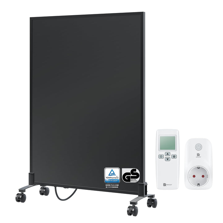 BR Bringer Infrarotheizung Standgerät - 450 Watt - Energiesparend - Mobile Elektroheizung mit Standf