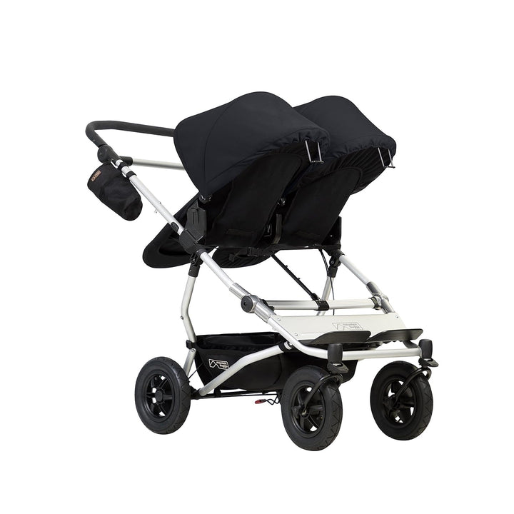 Mountain Buggy Doppelkinderwagen Side-by-Side mit 4 Rollen schwarz, schwarz