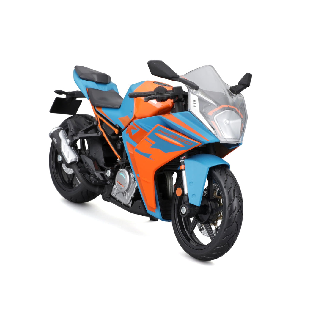 Maisto KTM RC 390: Motorradmodell im Massstab 1:12, mit beweglichem Ständer, Hinterrad-Federung und