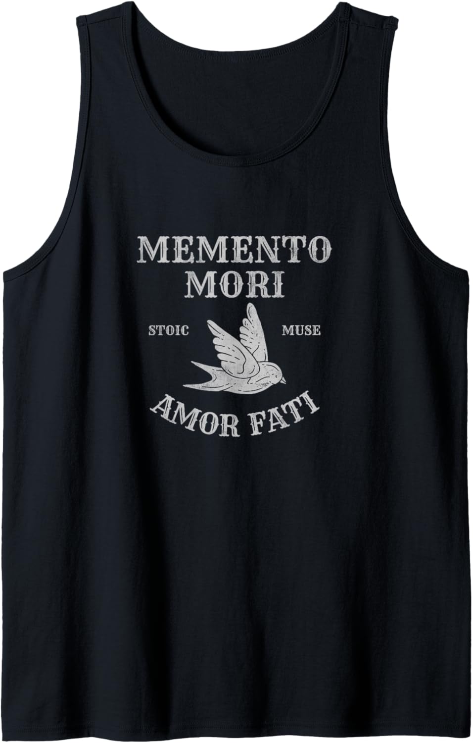 Stoisches Zitat | Amor Fati | Gebrannte Orange Tank Top