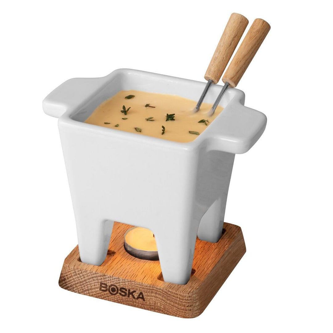 Boska Tapas Fondue Bianco - 300 ml - geeignet für Käsefondue 13 x 13 x 14 cm, 13 x 13 x 14 cm