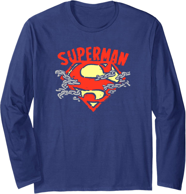 Superman Chain Breaking Langarmshirt